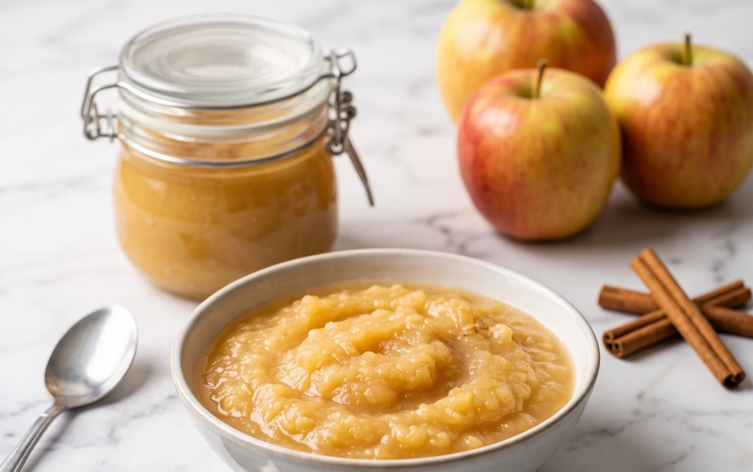 Zuckerfreies Apfelmus einkochen: Einfaches Rezept