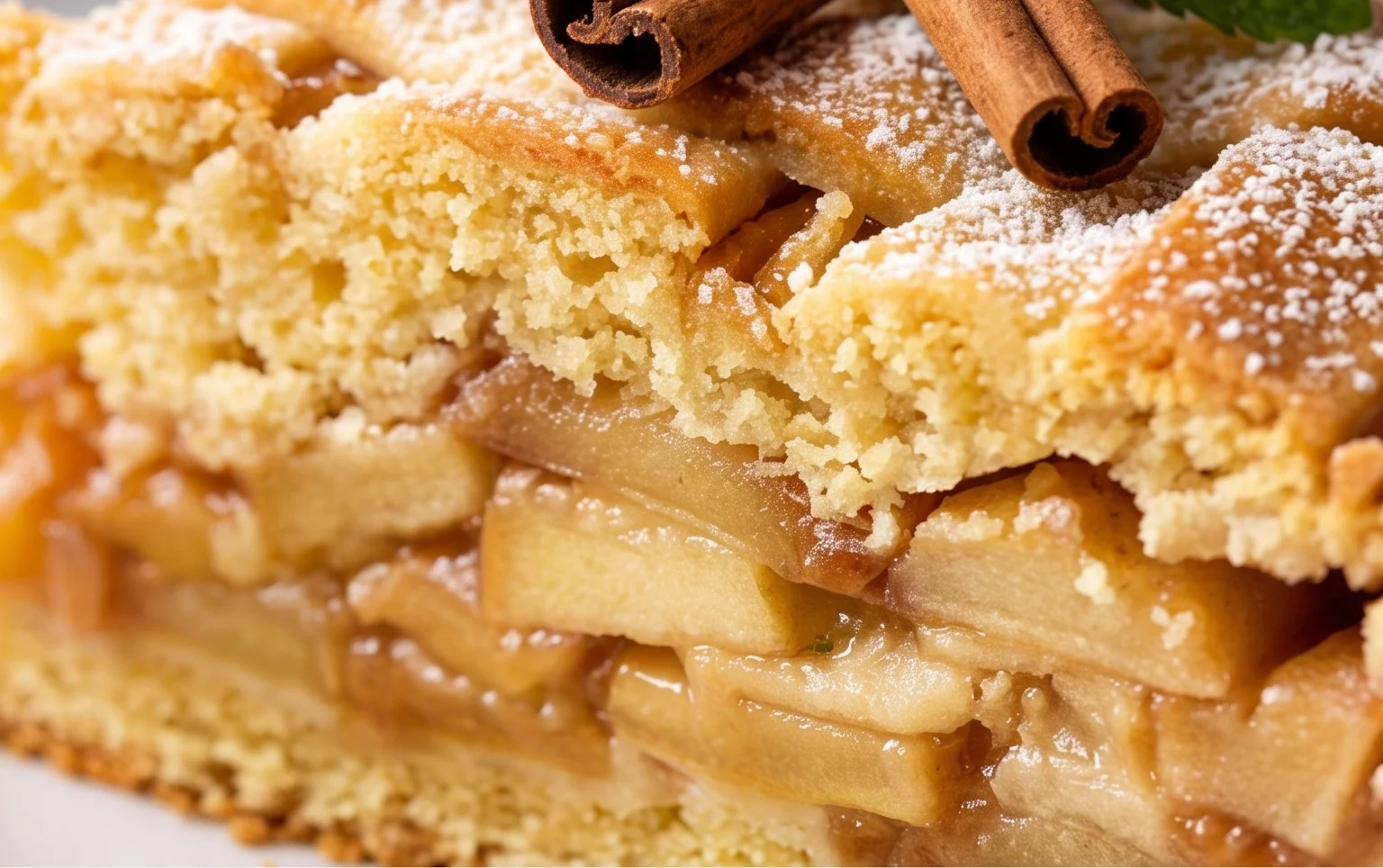 Gedeckter Apfelkuchen