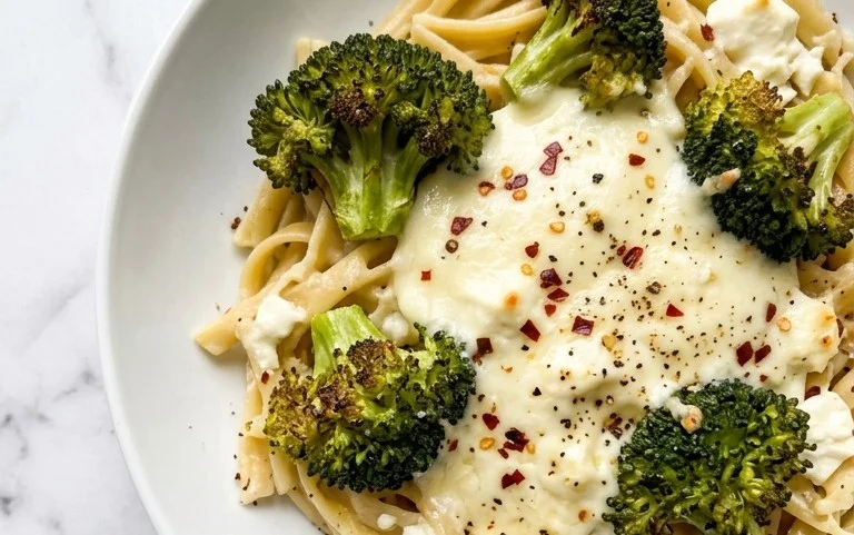 Baked Feta and Broccoli Pasta