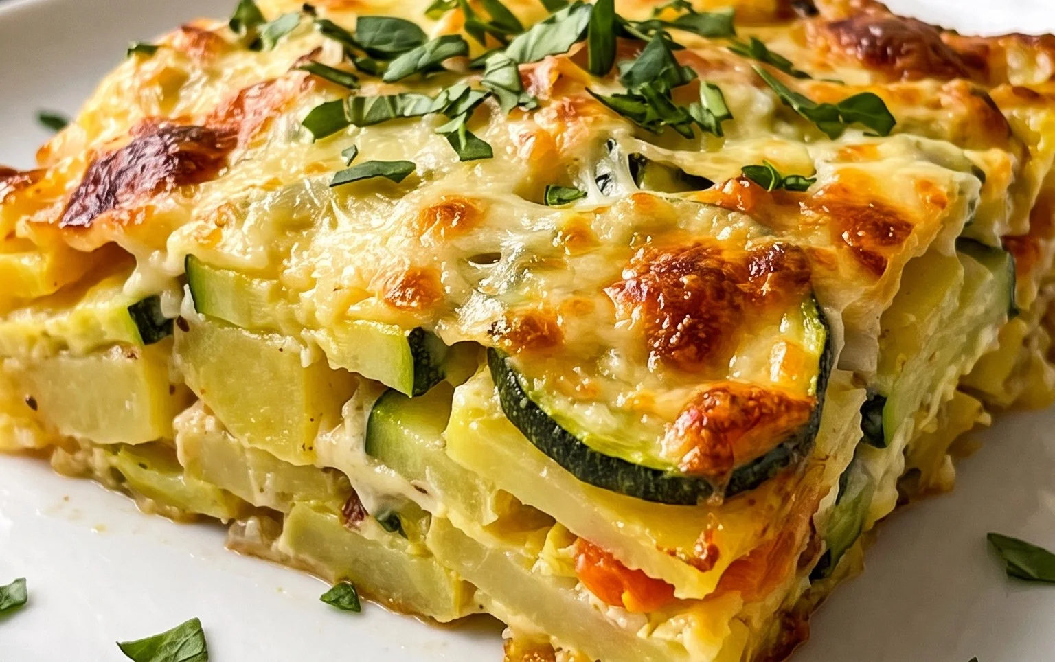 Kartoffel-Zucchini-Auflauf – so cremig & lecker